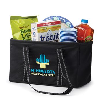 Black Utility Tote - Embroidered Personalization Available from Positive Promotions