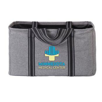 Gray Utility Tote - Embroidered Personalization Available from Positive Promotions