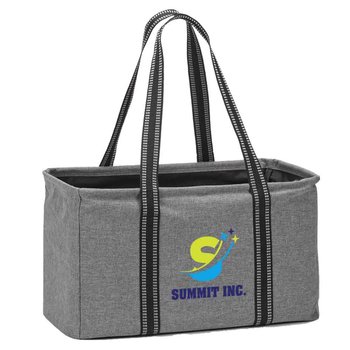 Workplace Safety Gray Utility Tote - Personalization Available from Positive Promotions