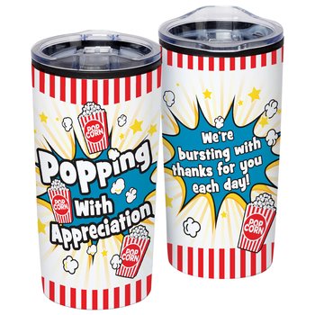Popping With Appreciation Teton Stainless-Steel Tumbler 20-Oz. from Positive Promotions