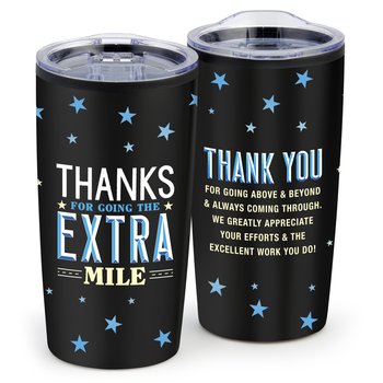 Thanks For Going The Extra Mile Teton Stainless-Steel Tumbler 20-Oz. from Positive Promotions