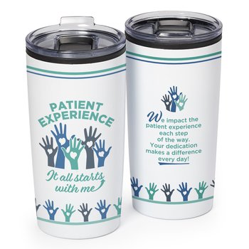 Patient Experience: It All Starts With Me ColorBlast 360° Teton Stainless-Steel Tumbler 20-Oz. from Positive Promotions