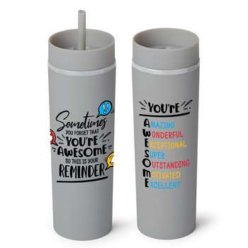Sometimes You Forget That You're Awesome, So This Is Your Reminder Canyon 2-in-1 Tumbler & Sipper 16 oz. from Positive Promotions