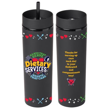Food & Nutrition Services: Our Team Is Really Cooking! Canyon 2-in-1 Tumbler & Sipper 16 oz. from Positive Promotions