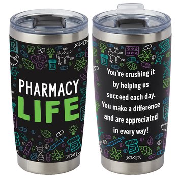 Pharmacy Life Templock Stainless-Steel Vacuum-Insulated Tumbler 20 oz. from Positive Promotions