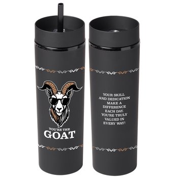 You're the GOAT Canyon 2-in-1 Tumbler & Sipper 16 oz. from Positive Promotions