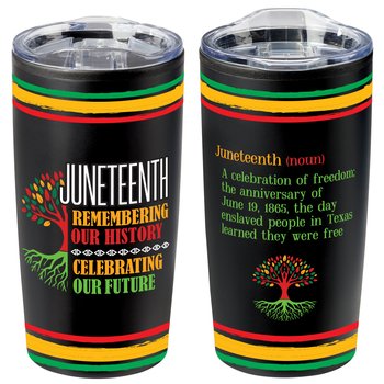 Juneteeth Teton Stainless Steel Tumbler 20-oz. from Positive Promotions