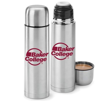 Stainless-Steel Vacuum Thermos 16 oz. - Personalization Available from Positive Promotions
