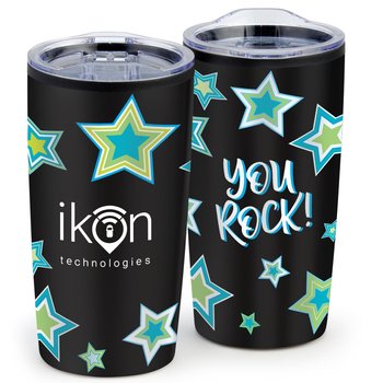 You Rock! Colorblast 360 Teton Stainless Steel Tumbler 20-oz. from Positive Promotions