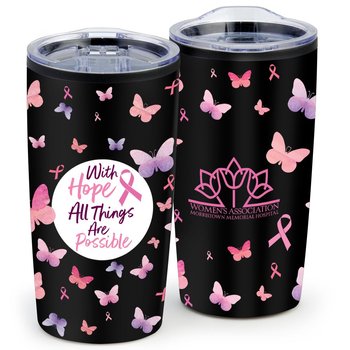With Hope All Things Are Possible ColorBlast 360&deg; Teton Stainless Steel Tumbler 20-Oz. - Personalization Available from Positive Promotions