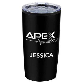 Black Teton Stainless Steel Tumbler 20-Oz. - One-Color/Individual Name Personalization Available from Positive Promotions