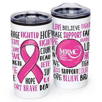 Words Of Affirmation ColorBlast 360° Teton Stainless Steel Tumbler 20-Oz. - Personalization Available from Positive Promotions