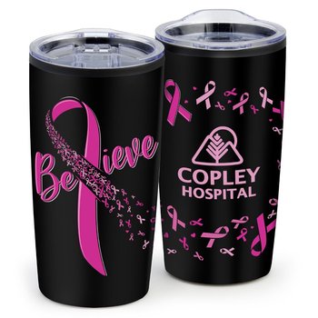 Believe ColorBlast 360° Teton Stainless Steel Tumbler 20-Oz. - Personalization Available from Positive Promotions