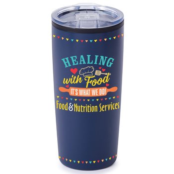 Healthcare Team Pride Blue Teton Stainless-Steel Tumbler 20-Oz. - Full-Color Personalization Available from Positive Promotions