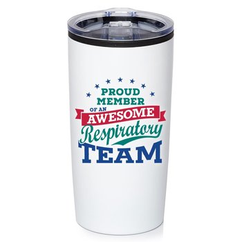 Healthcare Team Pride White Teton Stainless-Steel Tumbler 20-Oz. - Full-Color Personalization Available from Positive Promotions