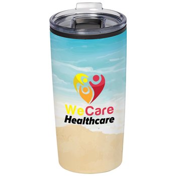 Beach Scene Teton Stainless-Steel Tumbler 20-Oz. - Personalization Available from Positive Promotions