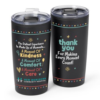 The Patient Experience ColorBlast 360° Teton Stainless-Steel Tumbler 20-Oz. - Personalization Available from Positive Promotions