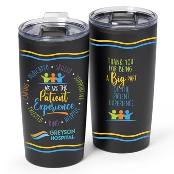 We Are the Patient Experience ColorBlast 360° Teton Stainless-Steel Tumbler 20-Oz. - Personalization Available from Positive Promotions