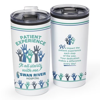 Patient Experience: It All Starts With Me ColorBlast 360° Teton Stainless-Steel Tumbler 20-Oz. - Personalization Available from Positive Promotions
