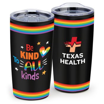 Be Kind to All Kinds Teton Stainless-Steel Tumbler 20 oz. - Personalization Available from Positive Promotions