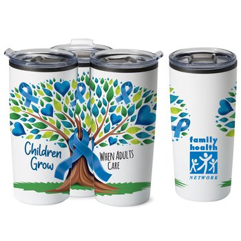 Children Grow When Adults Care Teton Stainless-Steel Tumbler 20 oz. from Positive Promotions