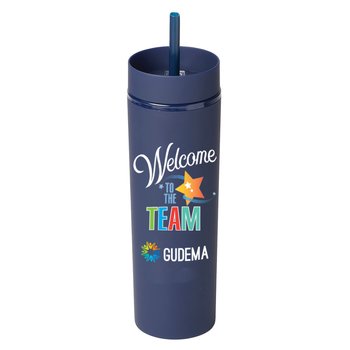 Welcome to the Team Canyon 2-in-1 Tumbler & Sipper 16 oz. - Personalization Available from Positive Promotions