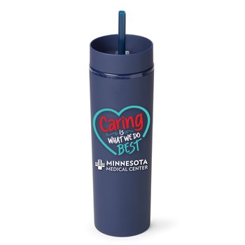Caring Is What We Do Best Canyon 2-in-1 Tumbler & Sipper 16 oz. - Personalization Available from Positive Promotions