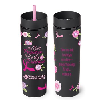 The Best Protection Is Early Detection Canyon 2-in-1 Tumbler & Sipper 16 oz. - One-Color Personalization Available from Positive Promotions