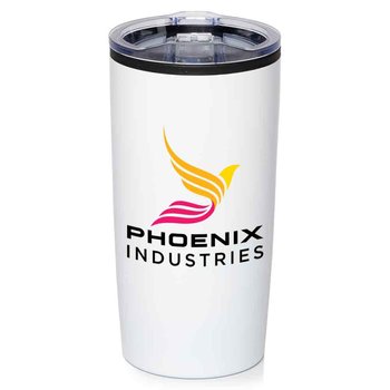 Workplace Safety White Teton Stainless-Steel Tumbler 20 oz. - Personalization Available from Positive Promotions