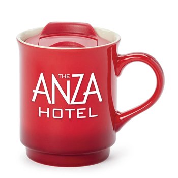 Gradient Ceramic Mug 14 oz. in Holiday Gift Box - One-Color Personalization Available from Positive Promotions