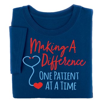 Making a Difference One Patient at a Time Unisex Short-Sleeved T-Shirt from Positive Promotions