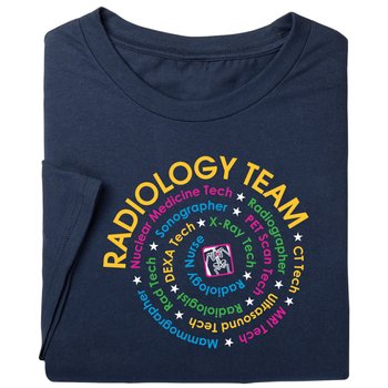 Radiology Team Swirl Unisex Short-Sleeved T-Shirt from Positive Promotions