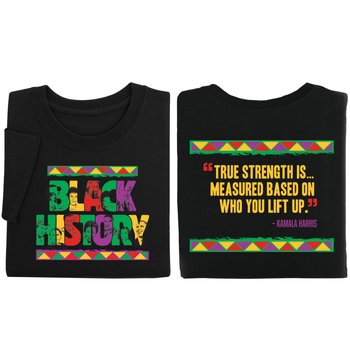 Black History/True Strength Youth 2-Sided Short-Sleeved T-Shirt from Positive Promotions