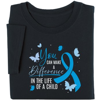 You Can Make a Difference in the Life of a Child Unisex Short-Sleeved T-Shirt from Positive Promotions