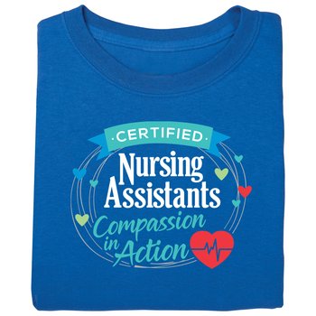 Certified Nursing Assistants: Compassion in Action Unisex Short-Sleeved T-Shirt from Positive Promotions