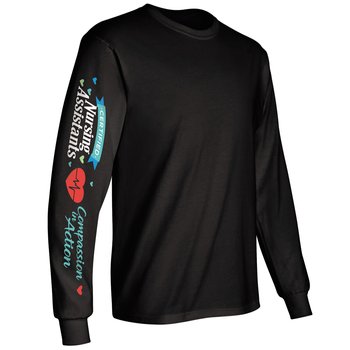 Certified Nursing Assistants: Compassion in Action Unisex Long-Sleeved T-Shirt from Positive Promotions