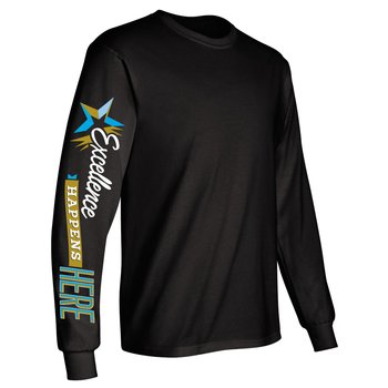Excellence Happens Here Unisex Long-Sleeved Underscrub T-Shirt from Positive Promotions