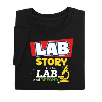 Lab Story: To the Lab and Beyond Unisex Short-Sleeved T-Shirt from Positive Promotions