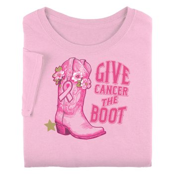 Give Cancer The Boot Unisex T-Shirt from Positive Promotions