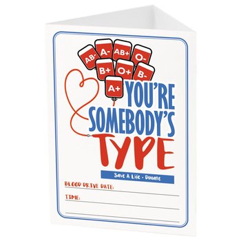 You're Somebody's Type Table Card from Positive Promotions