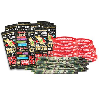 Be Your Own Hero; Be Drug Free 300-Piece Theme Kit from Positive Promotions