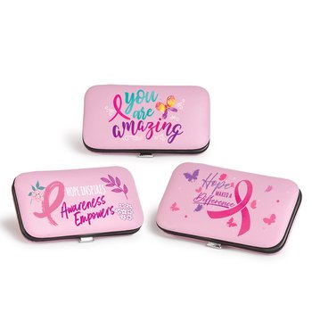 Breast Cancer Awareness 7-Piece Manicure Set Assortment - Pack of 6 from Positive Promotions