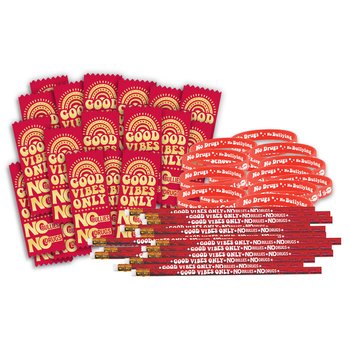 Good Vibes Only: No Bullies, No Drugs 300-Piece Theme Kit from Positive Promotions