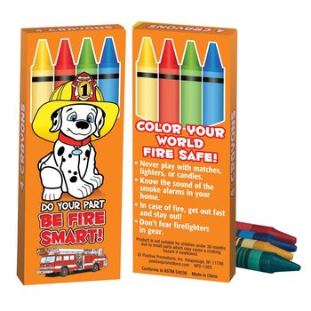 Do Your Part, Be Fire Smart! Non-Toxic Crayons from Positive Promotions