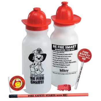 Do Your Part, Be Fire Smart! Water Bottle Value Kit from Positive Promotions