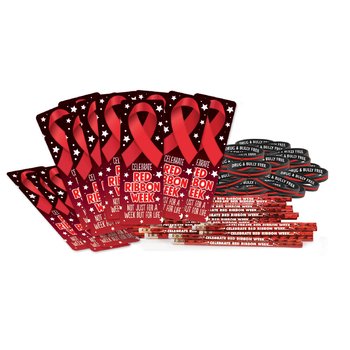 Celebrate Red Ribbon Week, Not Just For A Week, But For Life! 300-Piece Theme Kit from Positive Promotions