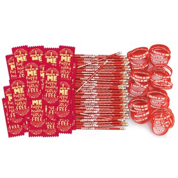 I Believe In Me: Happy, Healthy, & Drug Free 300-Piece Theme Kit from Positive Promotions