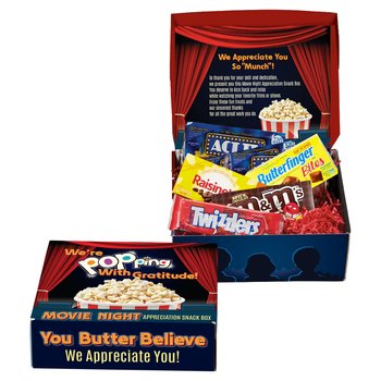 Movie Night Appreciation Snack Box Kit from Positive Promotions