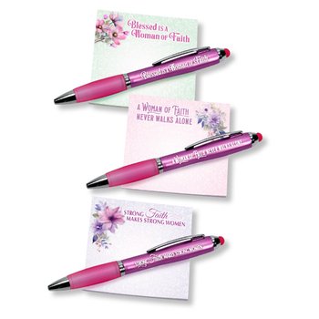 Women's Stylus Pen & Sticky Pad Assortment - Pack of 24 from Positive Promotions