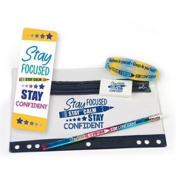 Stay Focused Test Prep Pencil Pouch from Positive Promotions